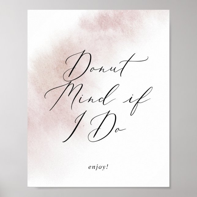 Poster Nettoyage aquarelle | Tête de beigne si je signe (Devant)