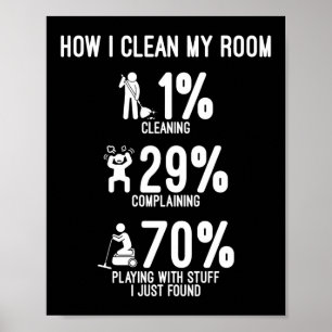 Poster Nettoyage Comment Je Nettoie Ma Chambre
