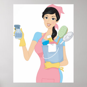Poster Nettoyage des femmes