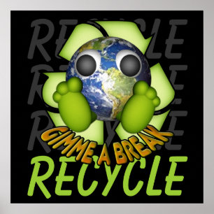 Poster Nettoyer la Terre - Recycler