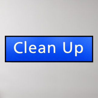 POSTER NETTOYER L'AFFICHAGE