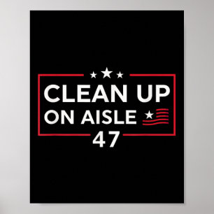 Poster Nettoyer sur l'île 47 Impeach 47 Anti Trump 86 47