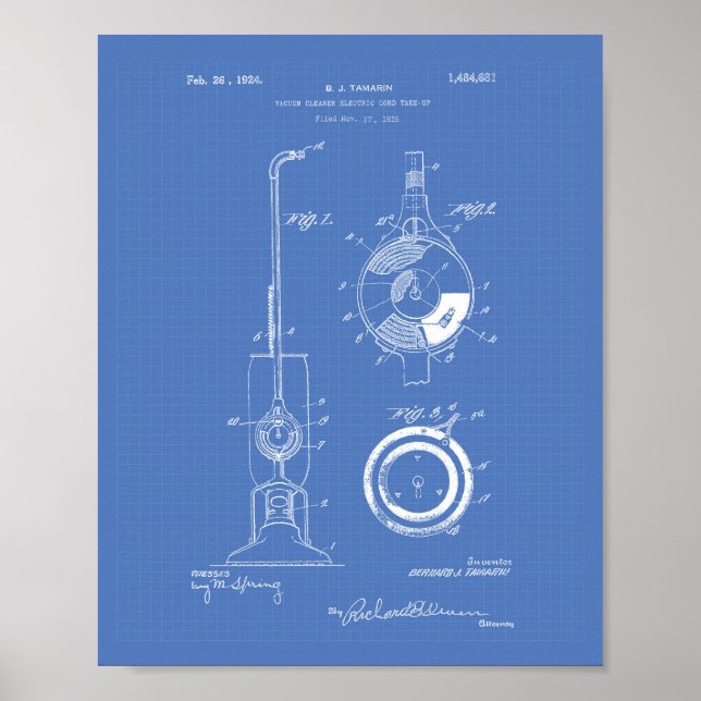 Poster Nettoyeur de vide 1924 Plan directeur de l'art des (Devant)