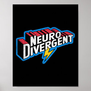 Poster Neurodivergent Adhd Autisme Héros Asd Célébrer Neu