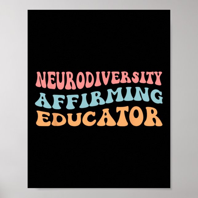 Poster Neurodiversité Affirmer l'éducateur (Devant)