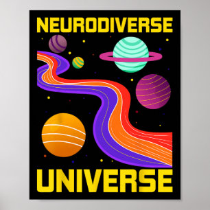 Poster Neurodiversité Univers Neurodiversité Adhd Autisme