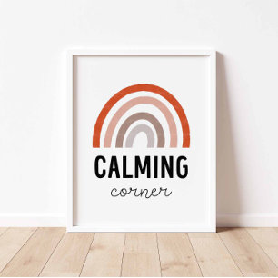 Poster Neutral Calming Corner