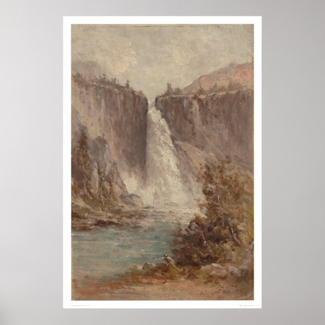 Poster Nevada Falls, Yosemite (1252) (Devant)