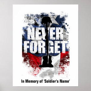 Poster Never Forget (Memorial Day)