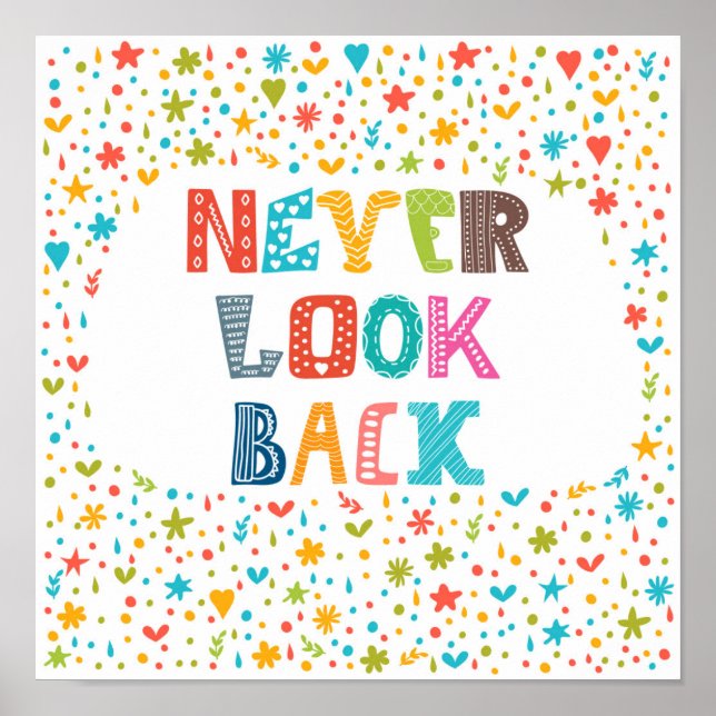 Poster Never Look (Devant)