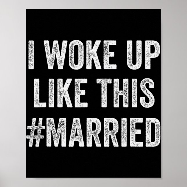Poster New Bride New Husband Wife - I Woke Up Like This M (Devant)