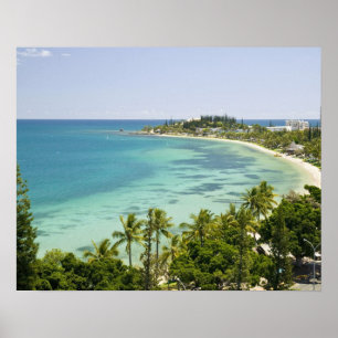 Poster New Caledonia, Grande Terre Island, Noumea. Anse 2