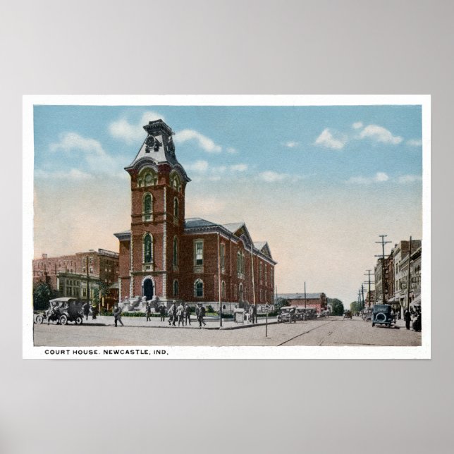 Poster New Castle, Indiana Court House (Devant)