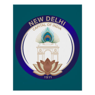 Poster New Delhi Inde