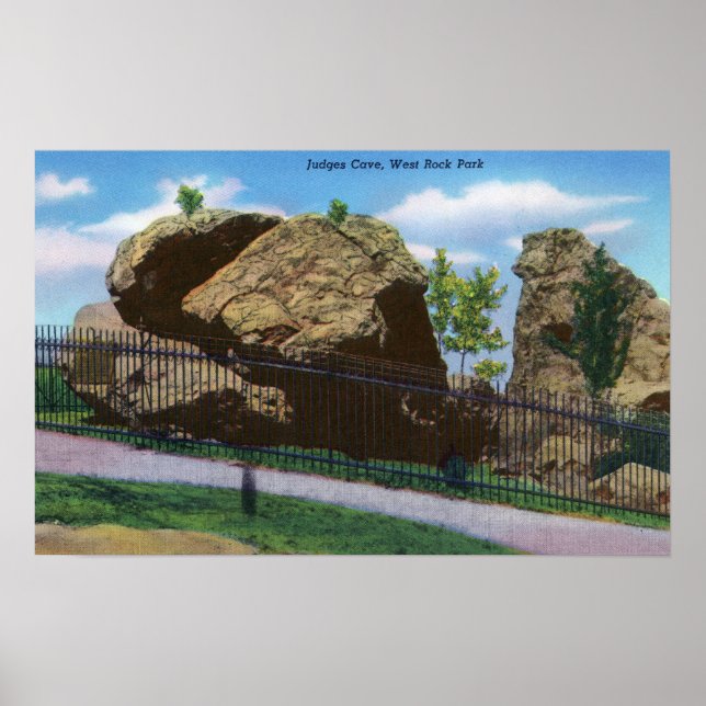 Poster New Haven, CTWest Rock Park Vue des juges (Devant)