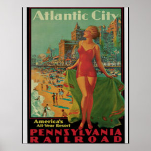 Poster New Jersey d'Atlantic City