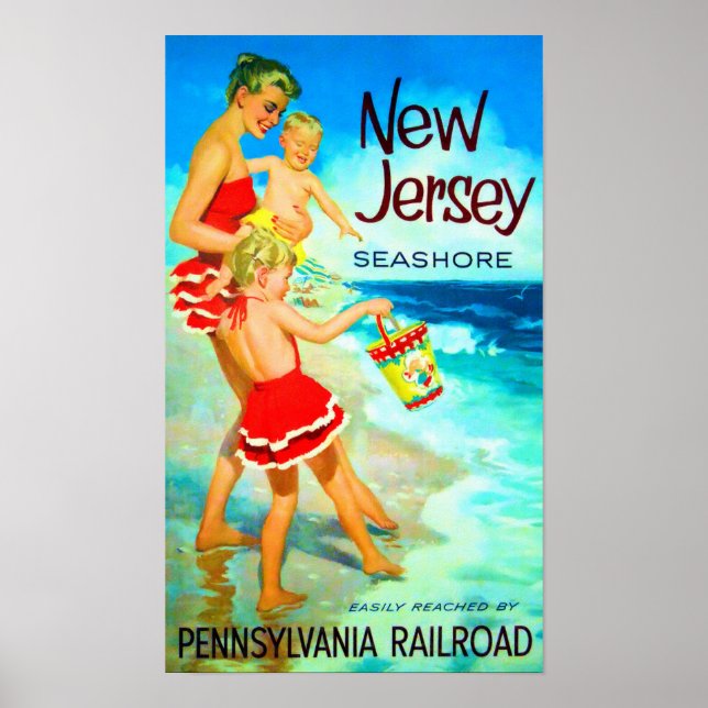 Poster New Jersey Seashore (Devant)