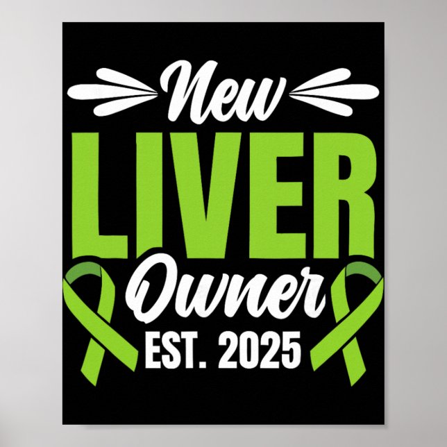 Poster New Liver Owner Est. 2025 - Liver Transplant Recie (Devant)