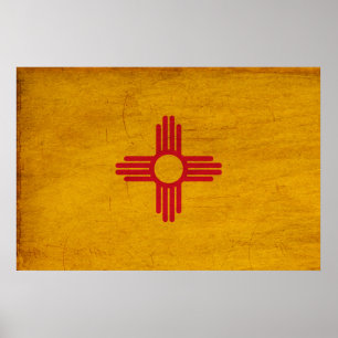 Poster New Mexico Flag