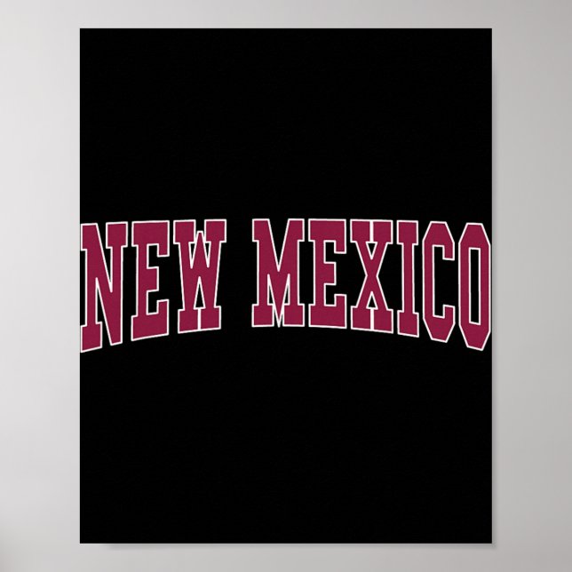 Poster New Mexico - Throwback Design - Clic  (Devant)