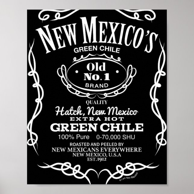Poster New Mexico's Old No. 1 Hatch Green Chile Novelty D (Devant)