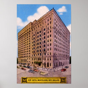 Poster New Orleans Louisiane Hotel Monteleone