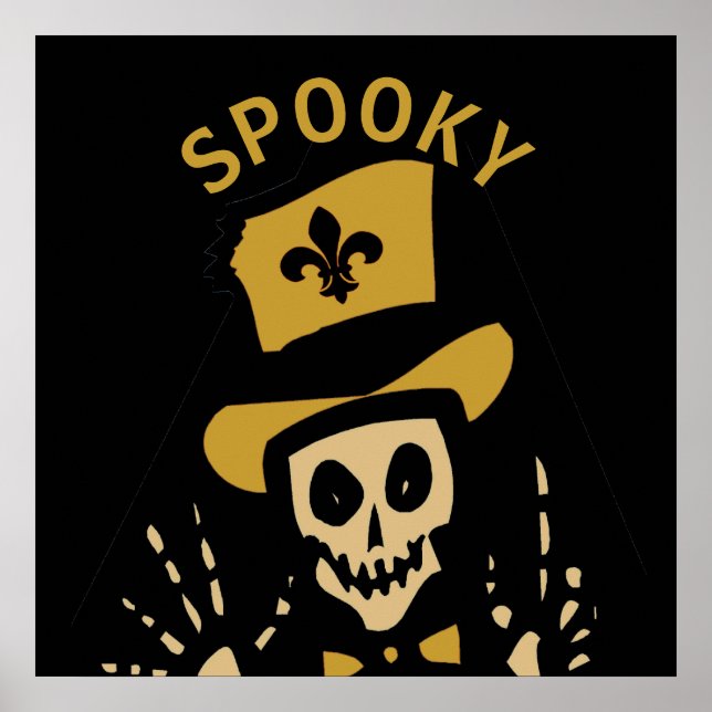 Poster New Orleans Voodoo Man, ÉFFRAYANT, modifier le tex (Devant)