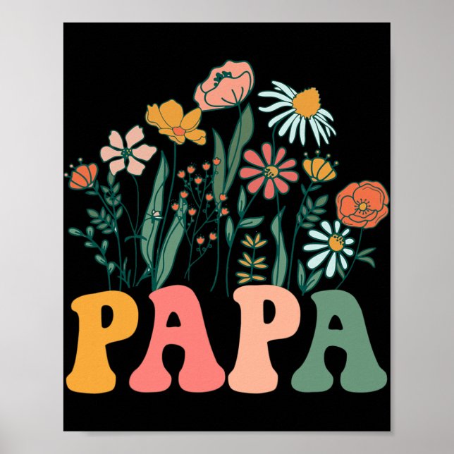 Poster New Papa Wildflower First Birthday &amp; Baby Show (Devant)