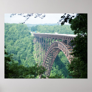 Poster New River Gorge Bridge, Virginie-Occidentale Impri