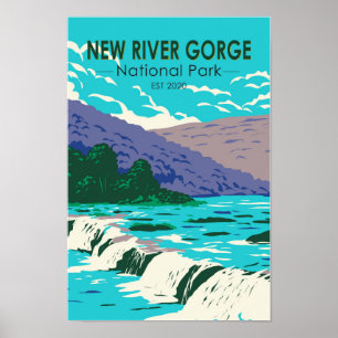 Poster New River Gorge National Park Virginie-Occidentale