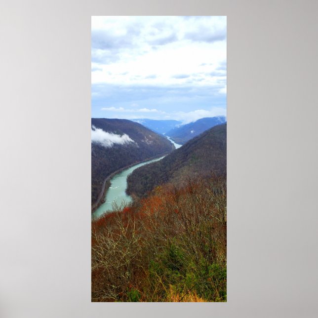 Poster New River Gorge, Virginie occidentale (Devant)