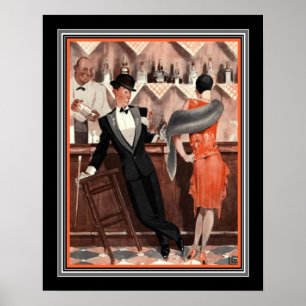 Poster "New Years Eve" Art Deco Print by George Leonnec