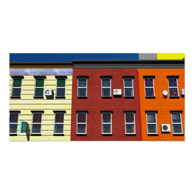 Poster New York Buildings (Devant)