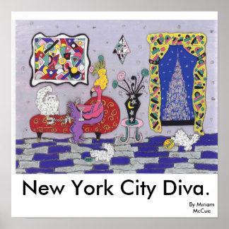 Poster New York City Diva