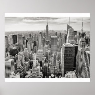 Poster New York City noir et blanc