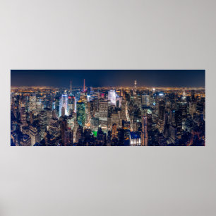 POSTER NEW YORK CITY PAR NUIT