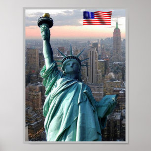 Poster New York City - Statue de la Liberté - États-Unis
