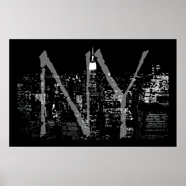 Poster New York Cityscape New York (Devant)