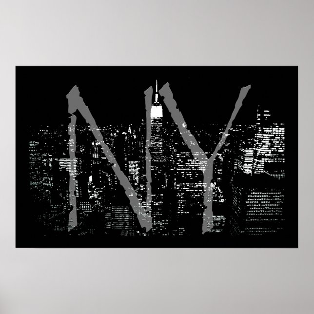 Poster New York Cityscape New York (Devant)