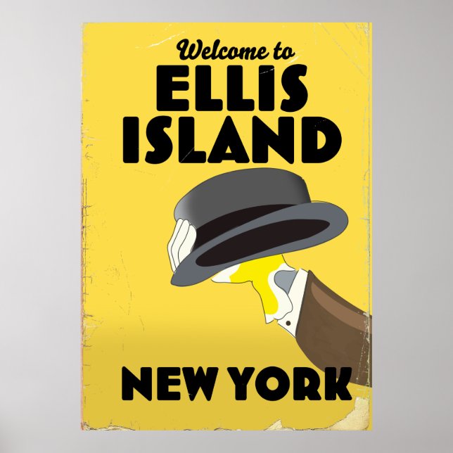 Poster New York Ellis Island (Devant)