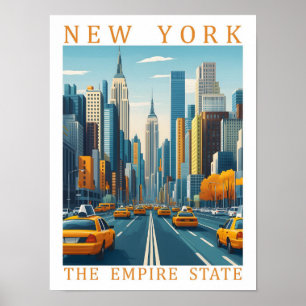 Poster New York l'Empire State USA Travel Place