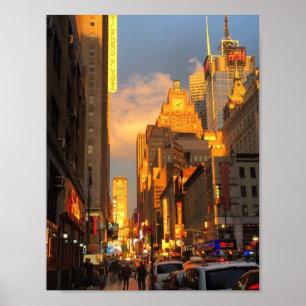 Poster New York Midtown Broadway Theatre District