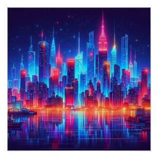 Poster New York Neon Lights