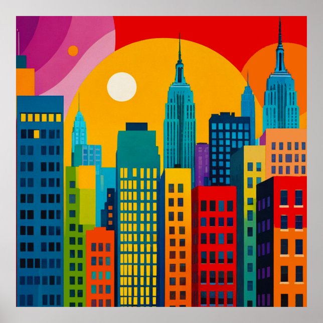 Poster New York Pop Art (Devant)