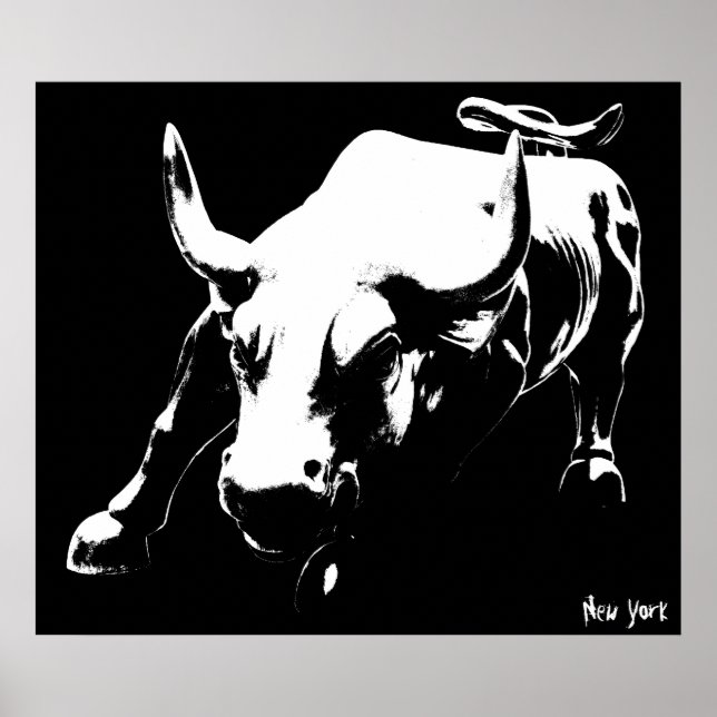 Poster New York Poster Cool New York Bull Souvenir (Devant)