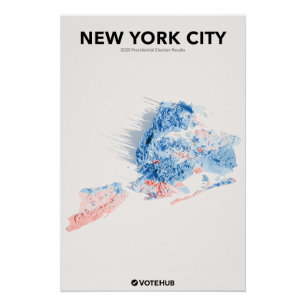 Poster New York - Résultats de l'élection présidentielle 