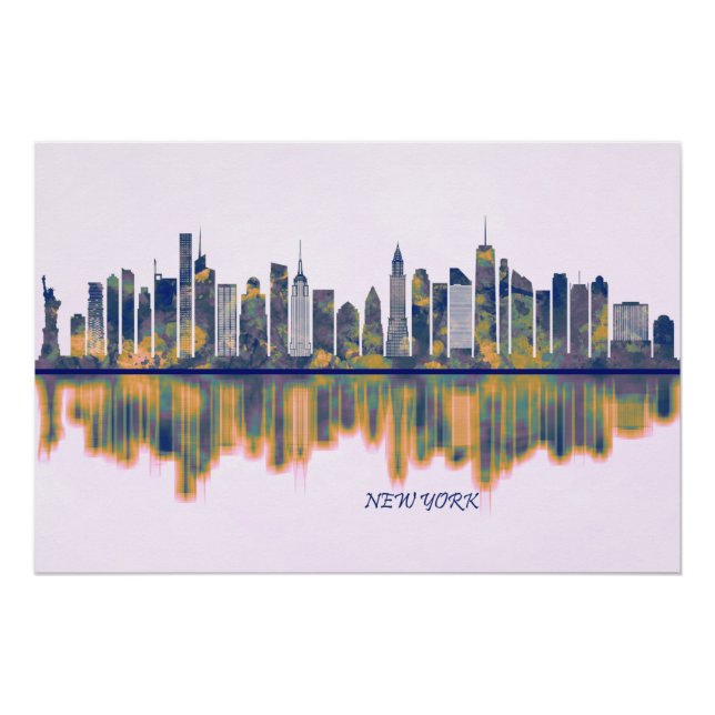 Poster New York Skyline (Devant)