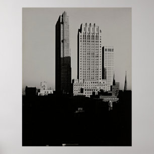 Poster New York Skyline par Alfred Stieglitz - Art Vintag