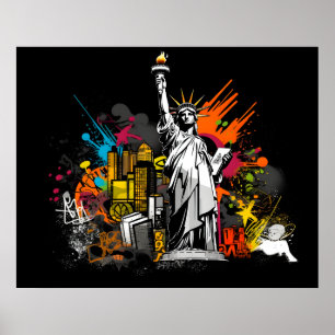 Poster New York statue de la liberté