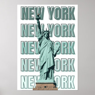 Poster New York statue of liberty wall decor